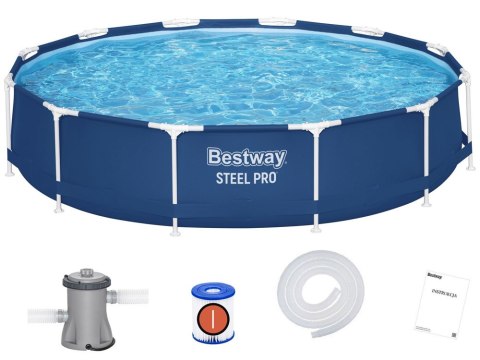 Bestway Basen stelażowy 366cm x 76cm 8w1 56681 Bestway Basen stelażowy 366cm x 76cm 8w1 56681