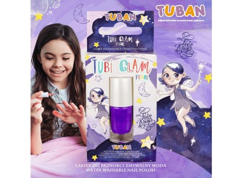 Tuban Tubi Glam lakier do paznokci dla dzieci fioletowy perłowy 5ml ZA5165 Tuban Tubi Glam lakier do paznokci dla dzieci fioletowy perłowy 5ml ZA5165