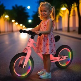 NILS FUN RB901 LED ROWEREK BIEGOWY KOŁA POMPOWANE 12'' RÓŻOWY NILS FUN