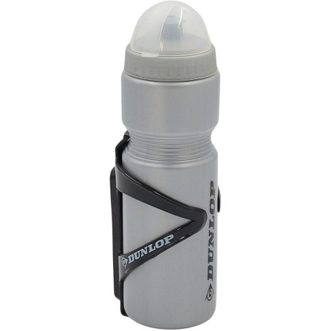 BIDON ROWEROWY DUNLOP 750ML Z KOSZYKIEM SREBRNY BIDON ROWEROWY DUNLOP 750ML Z KOSZYKIEM SREBRNY