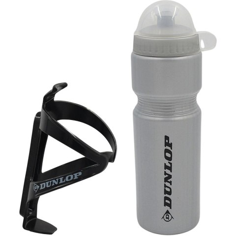 BIDON ROWEROWY DUNLOP 750ML Z KOSZYKIEM SREBRNY BIDON ROWEROWY DUNLOP 750ML Z KOSZYKIEM SREBRNY