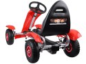 Czerwony sportowy GOKART na pedały dla dzieci do 50kg Pompowane koła SP0209 Czerwony sportowy GOKART na pedały dla dzieci do 50kg Pompowane koła SP0209