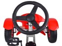 Czerwony sportowy GOKART na pedały dla dzieci do 50kg Pompowane koła SP0209 Czerwony sportowy GOKART na pedały dla dzieci do 50kg Pompowane koła SP0209