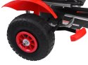 Czerwony sportowy GOKART na pedały dla dzieci do 50kg Pompowane koła SP0209 Czerwony sportowy GOKART na pedały dla dzieci do 50kg Pompowane koła SP0209