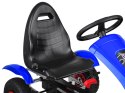 Niebieski sportowy GOKART na pedały dla dzieci 50kg Pompowane koła SP0209 Niebieski sportowy GOKART na pedały dla dzieci 50kg Pompowane koła SP0209