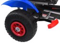 Niebieski sportowy GOKART na pedały dla dzieci 50kg Pompowane koła SP0209 Niebieski sportowy GOKART na pedały dla dzieci 50kg Pompowane koła SP0209