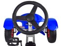 Niebieski sportowy GOKART na pedały dla dzieci 50kg Pompowane koła SP0209 Niebieski sportowy GOKART na pedały dla dzieci 50kg Pompowane koła SP0209