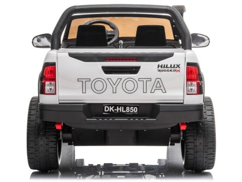 Auto na akumulator duża Toyota Hilux 2osoby PA0250 biały Auto na akumulator duża Toyota Hilux 2osoby PA0250 biały