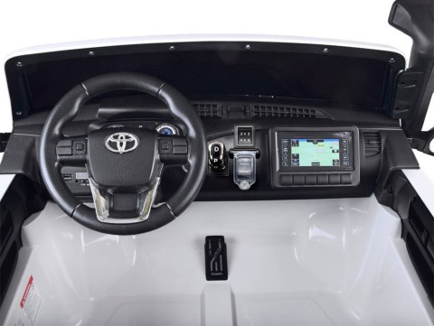 Auto na akumulator duża Toyota Hilux 2osoby PA0250 biały Auto na akumulator duża Toyota Hilux 2osoby PA0250 biały