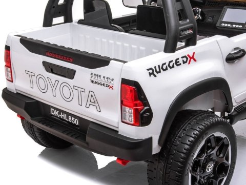 Auto na akumulator duża Toyota Hilux 2osoby PA0250 biały Auto na akumulator duża Toyota Hilux 2osoby PA0250 biały