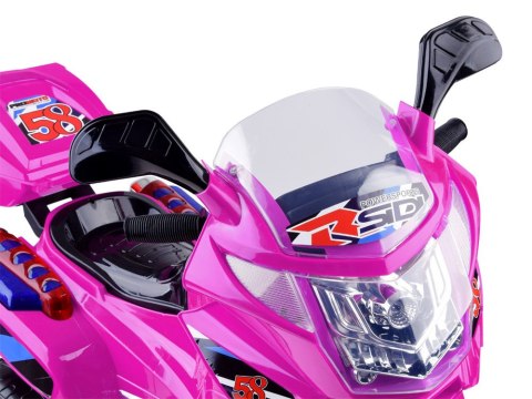 Motorek na akumulator kolorowe światła led PA0241 Motorek na akumulator kolorowe światła led PA0241
