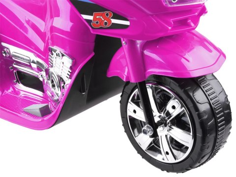 Motorek na akumulator kolorowe światła led PA0241 Motorek na akumulator kolorowe światła led PA0241
