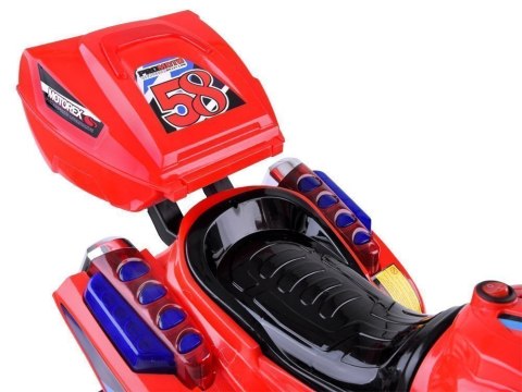 Motorek na akumulator kolorowe światła led PA0241 Motorek na akumulator kolorowe światła led PA0241