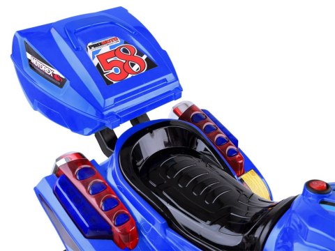 Motorek na akumulator kolorowe światła led PA0241 Motorek na akumulator kolorowe światła led PA0241