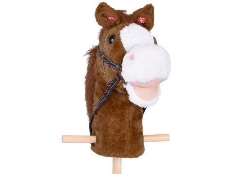 Hobby Horse Koń na patyku Dźwięk galopu i rżenia + ruchomy pysk ZA5442 Hobby Horse Koń na patyku Dźwięk galopu i rżenia + ruchomy pysk ZA5442