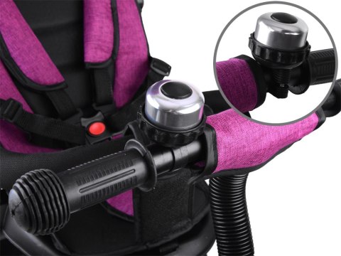 Rowerek trójkołowy Tiny Bike 3w1 różowy z daszkiem SP0650 Rowerek trójkołowy Tiny Bike 3w1 różowy z daszkiem SP0650
