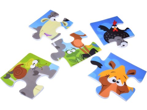 Puzzle piankowe ZWIERZĘTA Kolorowa mata dla niemowląt 90x90cm ZA3151 Puzzle piankowe ZWIERZĘTA Kolorowa mata dla niemowląt 90x90cm ZA3151